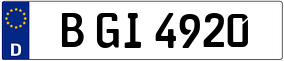 Truck License Plate